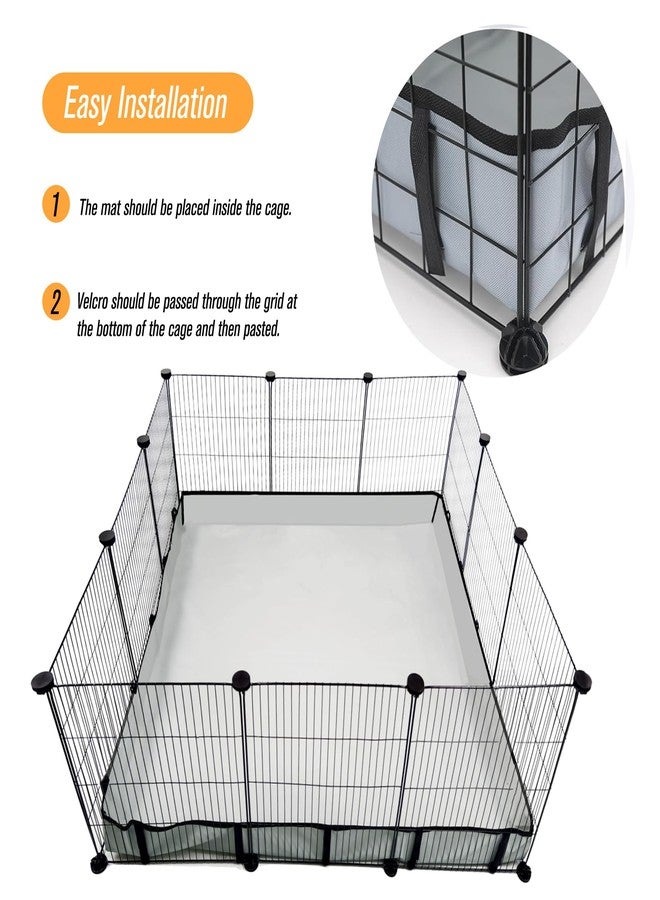 DZWLKJ Guinea Pig Cage Liner Tarp Bottom Waterproof and Washable Base Also for Rabbits, Bunny, Chinchesillas, Hedgehog, Ferrets and Other Small Animals(36x36 inches) - Image 2